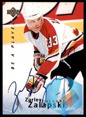 1995-96 Upper Deck Be a Player Auto Zarley Zalapski #S108 Auto